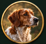 Portrait d'un épagneul breton